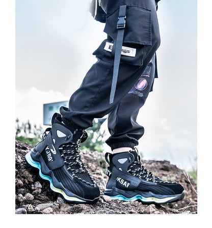 European Plus Size 50 Newest Design Men Wrok Safety Boots Anti-smash Steel Toe Cap Indestructible Construction Industry Shoes