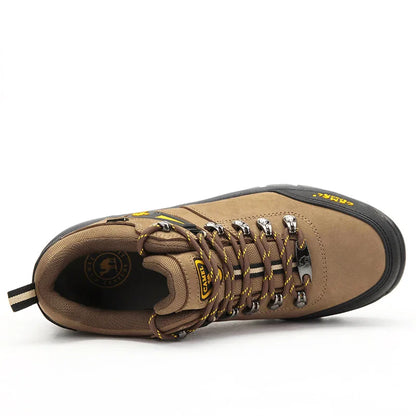 Outdoor Hiking Shoes Waterproof Breathable Leather Tactical Trekking Shoes for Men Male Sneakers Climbing 2025 New
