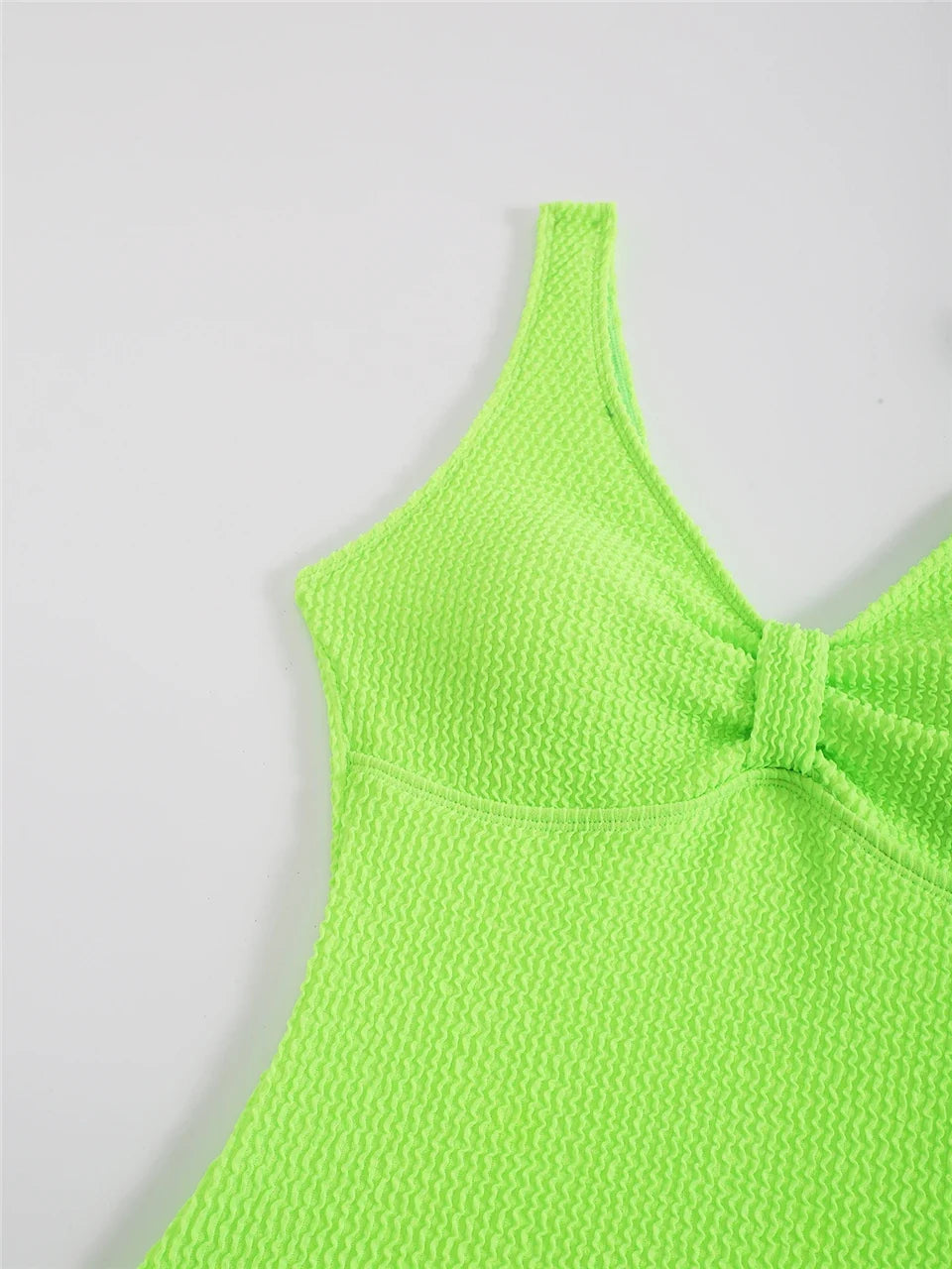 Slim V Neck Swimsuit Women 2025 New One Piece Vacation Swimwear Solid Bodysuit Female Bathers Swimming Monokini Summer Beachwear