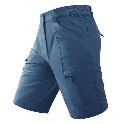 Waterproof Cargo Shorts Men's Summer Quick Dry Hiking Shorts Outdoor Multi-pockets Camping Training Work Shorts Man