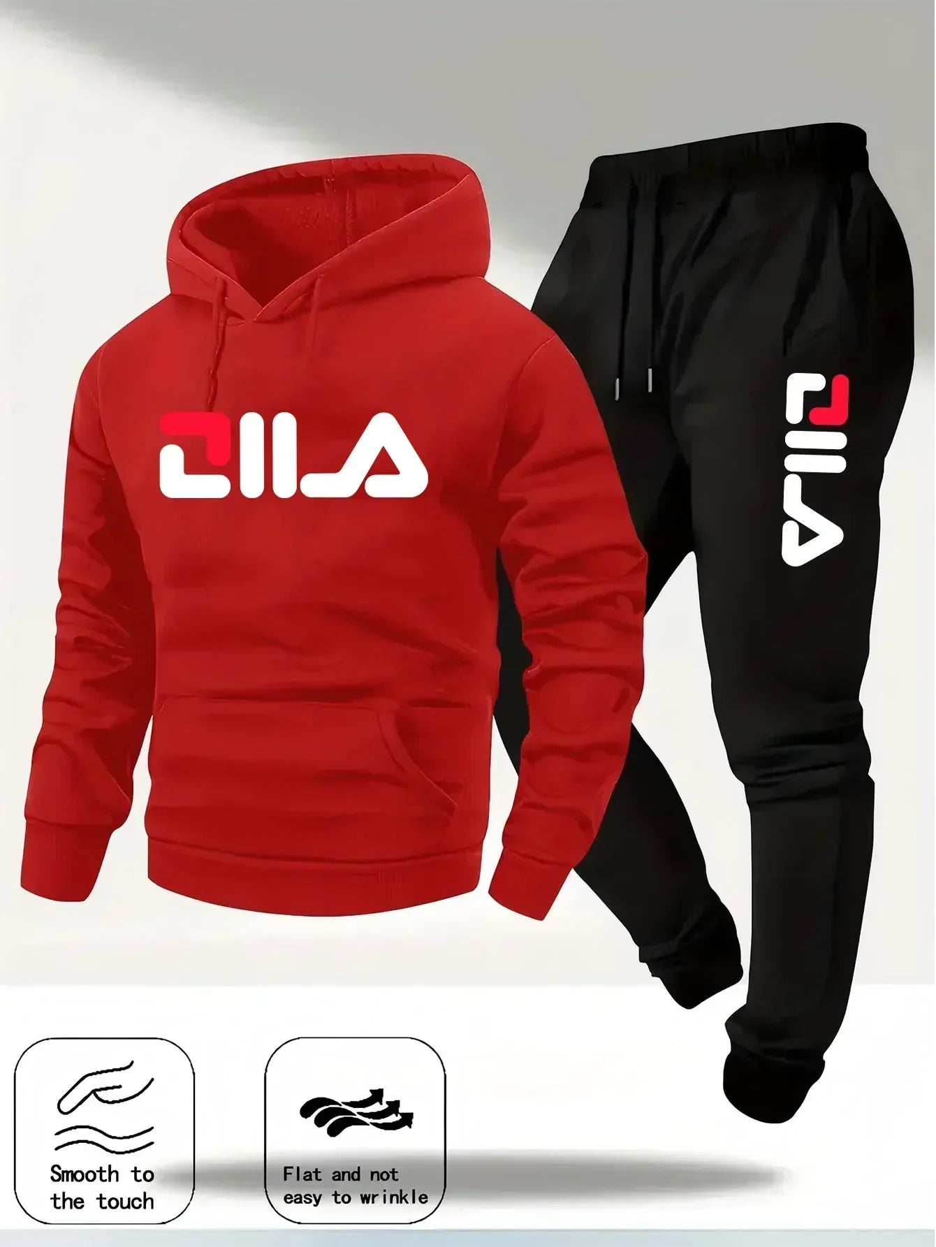 2025Spring and Autumn men's casual suit hooded sweatshirt and sweatpants 2-in-1 comfortable suit suitable for both men and women
