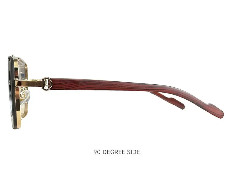 2024 Luxury Square Sunglasses For Men New Wooden Vintage Designer Fashion Glasses Sunglasses Women Vacation Gafas De Sol Hombre