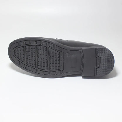 2023 Boys Shoes With Tassel Matte Black PU Leather Loafer Slip on Embossing Moccasins For Kids Boy Dress Shoe Italian Breathable