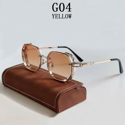 Steampunk Sunglasses For Men Punk Retro Sunglasses Women Trendy Vintage Fashion GlassesLuxe Gafas De Sol Hombre Zonnebril Heren