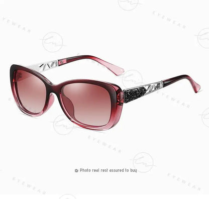 2024 Women's Sunglasses Gradient Polarized Lens Luxury Design Ladies Elegant UV400 Fashion Eyewear Lunette De Soleil Femme