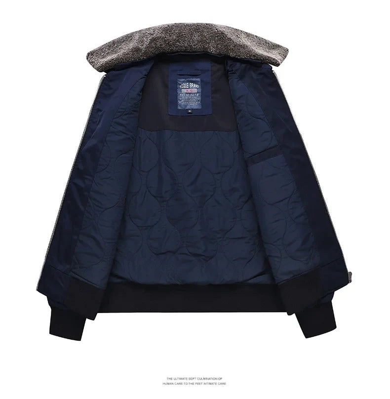 men's autumn winter thickened baseball uniform trendy coat Men's military fan jacket men MA-1 american overalls pilot jacket