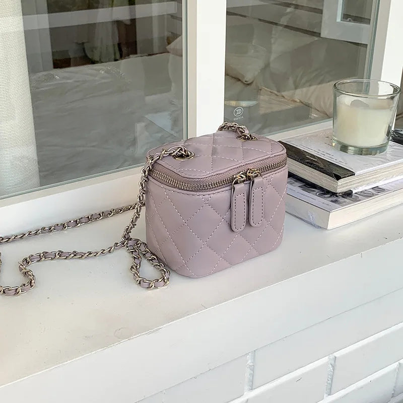 Mini Lingge Shoulder Bag Luxury Designer Bags for Women 2023 Fashion Chains Crossbody Bag Box Handbags Lipstick Coins Purses New