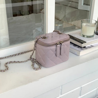 Mini Lingge Shoulder Bag Luxury Designer Bags for Women 2023 Fashion Chains Crossbody Bag Box Handbags Lipstick Coins Purses New