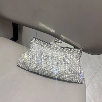 Handle Rhinestones Evening clutch Bag Purses and handbag luxury Designer shiny Crystal Clutch purse bucket bag shoulder bags