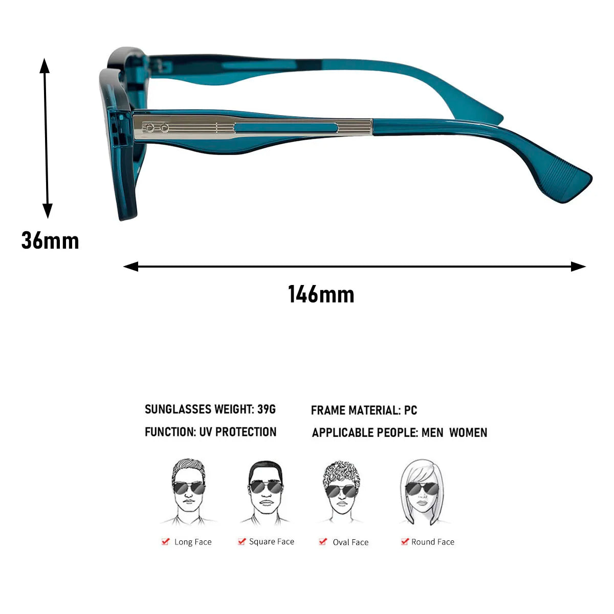Fashion Square Sunglasses Women New Luxury Glasses Sunscreen Vintage Retro Dropshipping Gafas De Sol Hombre Lunette Soleil Femme