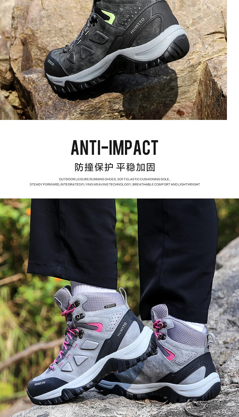 Hiking shoes Men's waterproof hunting Boots Tactical Desert Combat Ankle trekking Boots Male Women warm Leather Sneakers