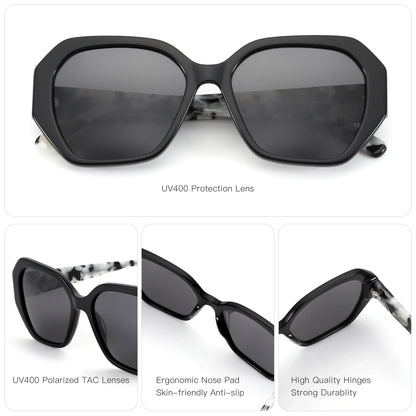 Butterfly Acetate Polarized Sunglasses 2026 New Women Thick Frame UV400 Protection Sun Glasses for Ladies Shopping Gift