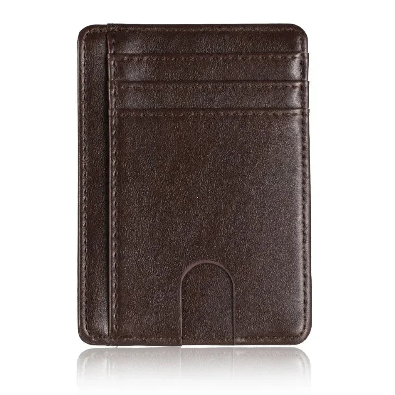 Blocking Wallet Business Card Cover for Case Super Thin Men Leather Credit Card Holder Card Travel Wallet Minimalist Wallet