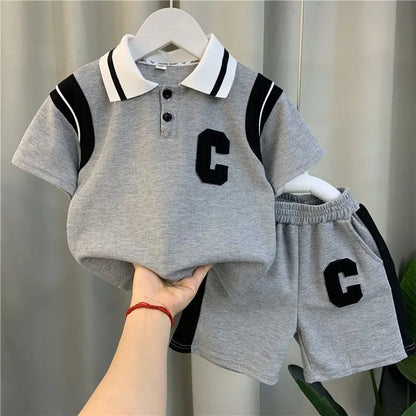 New Summer Baby Girl Clothes Suit Children Boys Fashion T-Shirt Shorts 2Pcs/Sets Toddler Casual Cotton Costume Kids Tracksuits