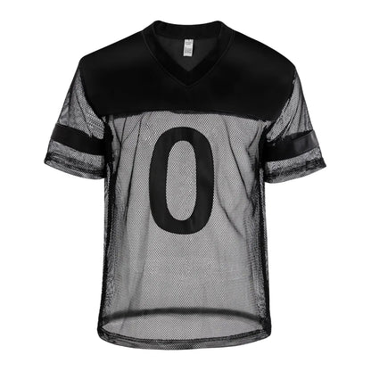 Sexy Men Fishnet T-Shirt PU Faux Leather Mesh Shirts See Through Tops Tee Transparent Short Sleeve Stage Clubwear