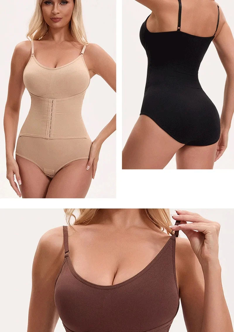 Women shapewear bodysuit tummy control tight slimming body shaper bodysuit with bras