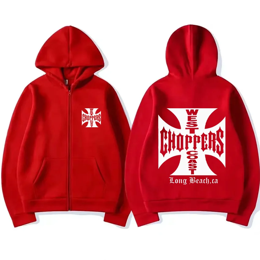 Paul Walker Shirt West Coast Choppers Vintage print Hoodie Men Women fashion Tops Hip Hop Coat Zip Up Jacket Hot sale streetwear