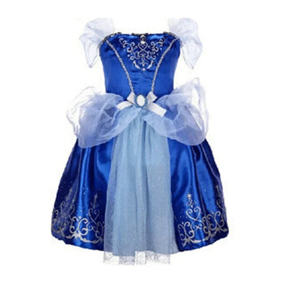 Girls Princess Dress Kids Disney Elsa Anna Snow White Aurora Sofia Rapunzel Cinderella Halloween Costume Children Birthday Party