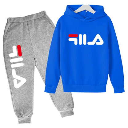 2025 Spring and Autumn Children's Boys and Girls Casual Sports Top + Pants 2-piece Girl Suit 3-14 Years Old Outdoor Jogging Suit