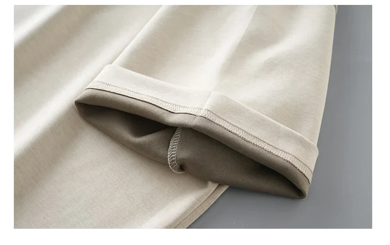 Modal Fabric T Shirts for Men 2025 Summer New Coolness Quick-Drying Shorts-Sleeve Tops Oversized Men's Clothing
