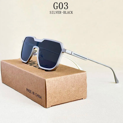 2025 Punk Sunglass Men Vintage Metal Square Steampunk Sunglasses Women Retro Luxury Fashion Glasses Gafas De Sol Hombre Okulary
