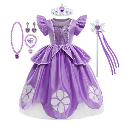 Sofia Costume the First Dress for Girls Princess Costumes Children Princess Dress Birthday Party Sophia Kids Prom Dresses