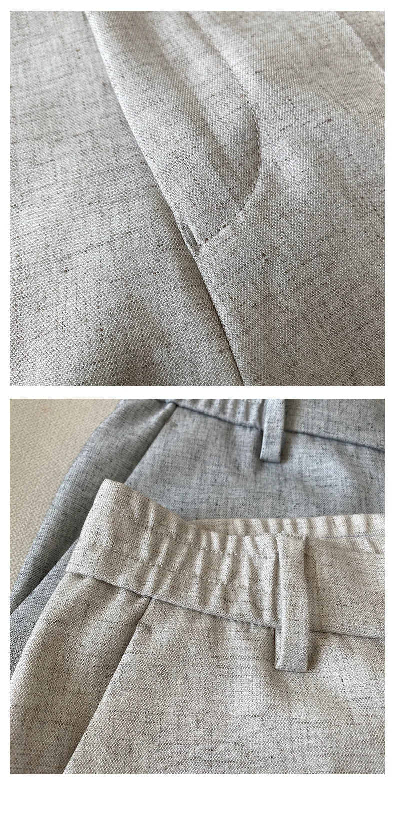 Summer New Men's Casual Stretch Trousers High Quality Fashion Slim Fit Solid Color Formal Business Social Office Suit Pants