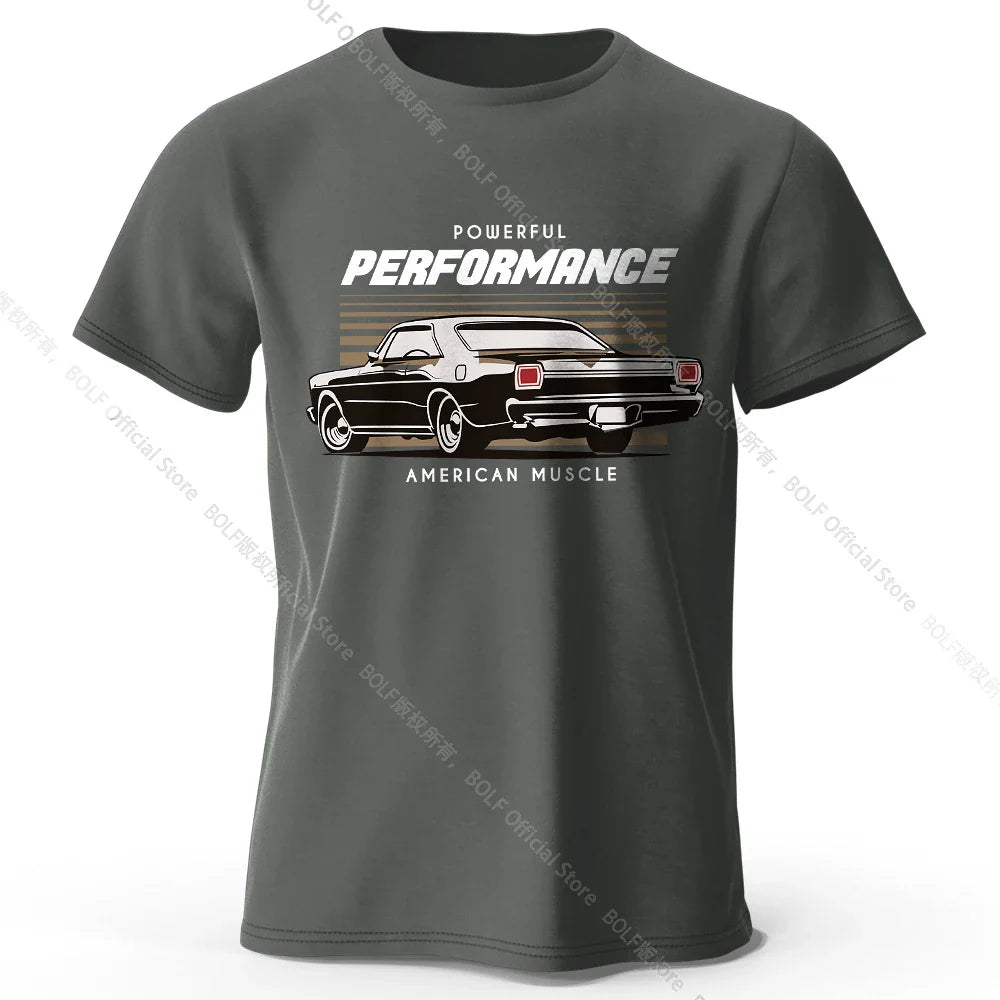 Custom Car Club Patch Printed Unisex Men Women T-Shirt Tees Tops 100% Cotton Embossed Logo Graphic Gearhead Outfit