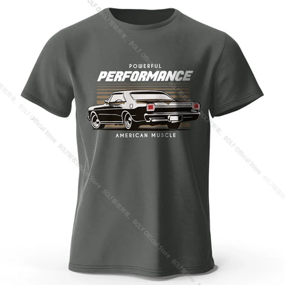 Custom Car Club Patch Printed Unisex Men Women T-Shirt Tees Tops 100% Cotton Embossed Logo Graphic Gearhead Outfit