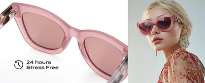 Handmade Acetate Polarized Sunglasses Fashion Square Shade UV400 Protection Sun Glasses for Women