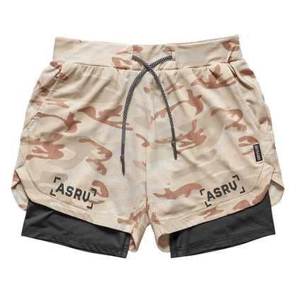 Men's Summer Quick Dry Running 2 in 1 Shorts Sports Jogger Short Pants Male Gym Fitness Workout Sweatpants Plus Size M-5XL