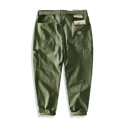 Trendy Versatile Workwear Pants Men American Retro Trousers Fashion Cargo Pants Man Straight Casual Baggy Pants
