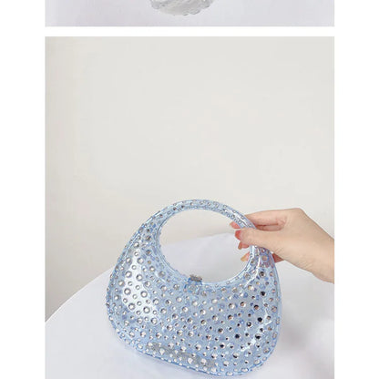 Fashion Women Diamond Handbags and Purses Transparent Acrylic Luxury Party Prom Evening Bag Casual Bling Bling Clear Clutch