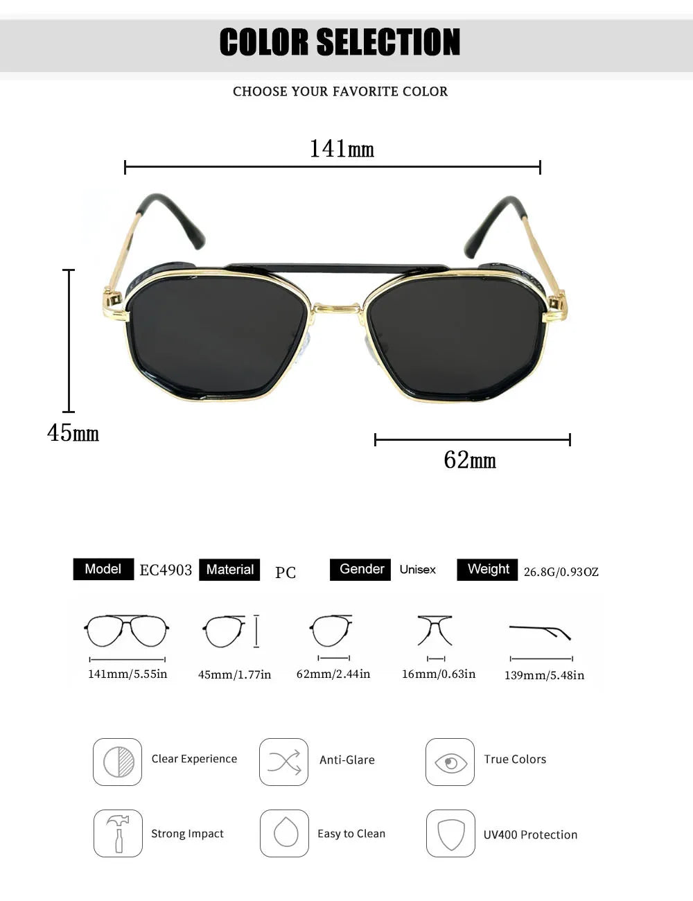 Vintage New Square Sunglass Men Fashion Steampunk Sunglasses Women 2025 Retro Glasses Gafas De Sol Hombre Lunette Soleil Femme