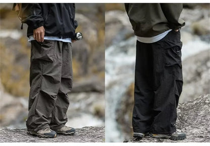 New Trendy New Men's Spring/Summer Breathable Outdoor Cargo Parachute Pants Leisure Hiking Mountaineering Water-resist Pants