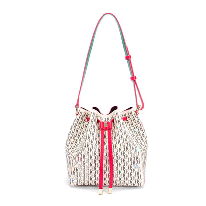 Women's Handbag 2026 New Retro Brown Drawstring Bag Women's Casual Shoulder Bag