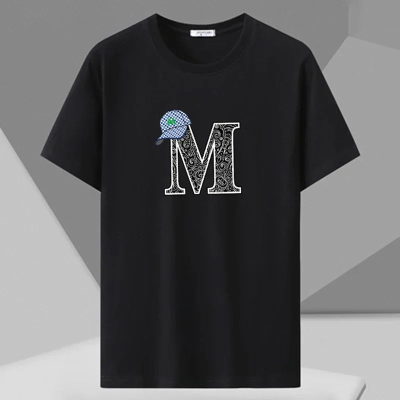 Plus Size Printed T Shirt Men 5XL 6XL 7XL 180kg Loose Short Sleeve Tee Oversized Tops Big Size Men Clothing 티셔츠 반팔 남자 Camiseta