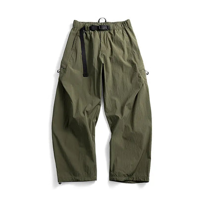 Mens Outdoor Water Resistant Quick Dry Cargo Jogger Pants Loose Fit Lightweight Breathable Streetwear Trendy Summer Casual Baggy