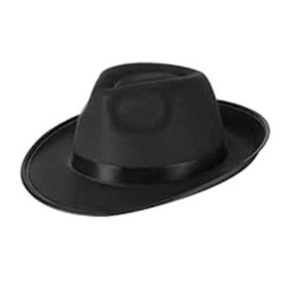 Elegant Fedoras Hat for Roleplay Costume Gentleman Hat with Roll Brims Adult Carnivals Party Panama Hat Headpieces