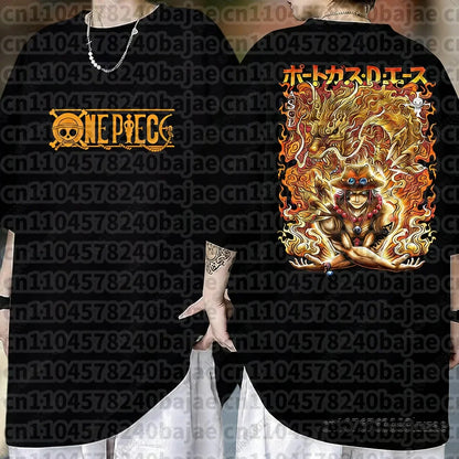 One Piece Monkey D Luffy Anime T Shirt Men Women Summer Cotton Short Sleeve Tee Cartoon Print Streetwear Casual Graphic Top 2026