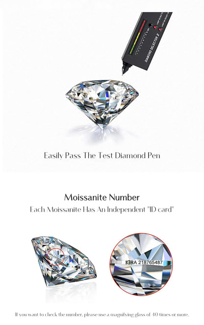 D Color Marquise Cut Rhombic Moissanite 925 Sterling Silver Luxury  Band Rings For Women Wedding Fine Jewelry Gifts