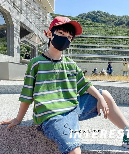 8 To 10 Year Old Boy Clothes Kids Set Junior Boys' Summer Clothing Children's Outfit 2025 Baby Boy's From 4 Years Shorts T-shirt