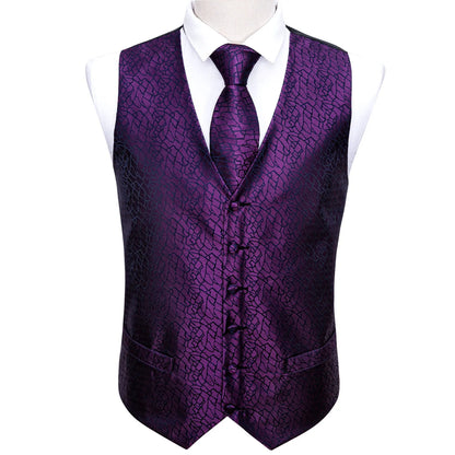 Green Suit Vest Men Paisley Waistcoat Plaid Silk Tie Handkerchief Cufflinks for Wedding Summer Vests Tuxedo MJ-2004 Barry.Wang