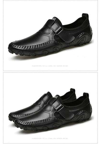Fashion Loafer Shoes Men Genuine Leather Soft Comfy Slip-on Moccasins Handmade Man Casual Shoes Drive Walk Luxury Leisure