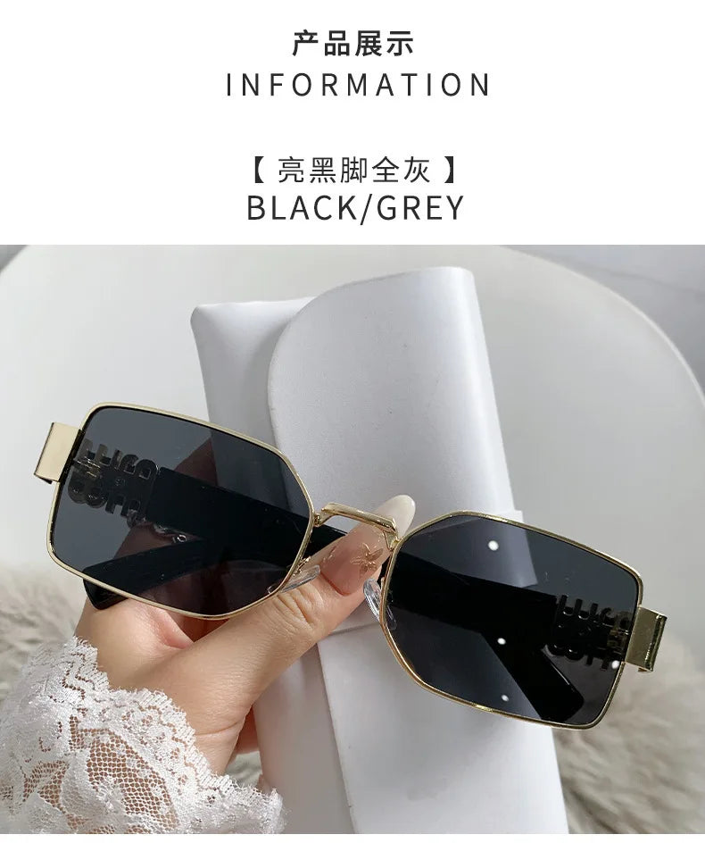 Metal Women's Sunglasses High Quality High Sense Trend Street Sun Glasses Girls Sunshade Glasses UV400