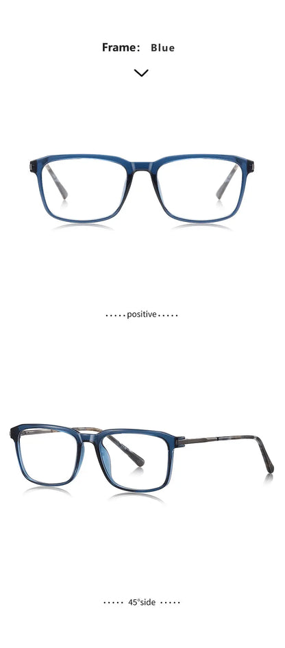 New Classic Geometric Simple Square Frame Design Men's Anti-blue Light Glasses Can Be Customized Prescription LS213