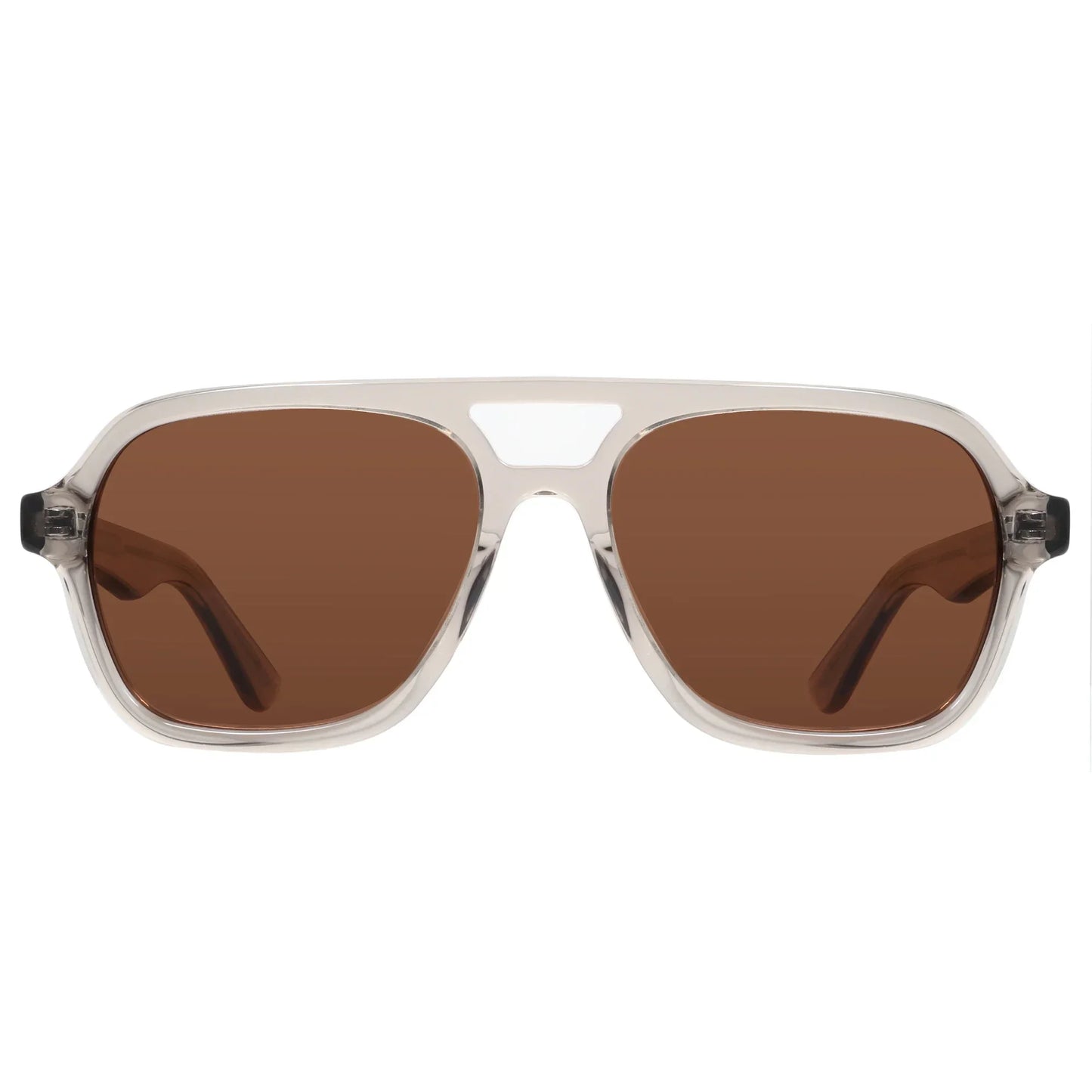 Acetate Pilot Polarized Prescription Sunglasses For Women Double Bridge UV400 Myopia Protection Grade Shade