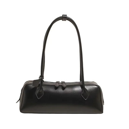 Vintage Long Shoulder Bag Women Shoulder Bag Luxury Cowhide Ladies Handbag Female Commuter Shopping Underarm Bag