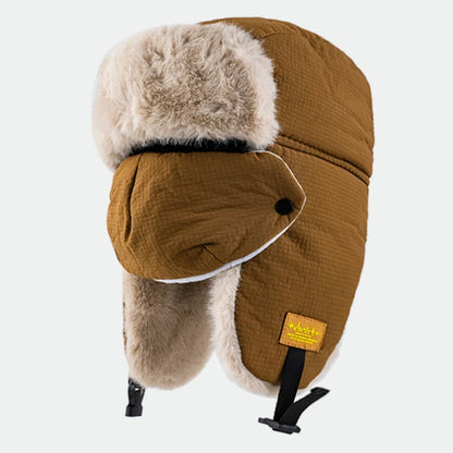 Russian Hat Thick Warm Winter Hat Men Women Fluffy Fur Hat with Mask Male Female Snow Ski Trapper Earflap Cap Bomber Hats