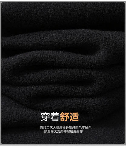 Solid Color Polar Fleece Jacket Men Winter Thcik Warm Fleece Jacket Coat Plus Size 12XL Fashion Casual Polar Fleece Coat Male